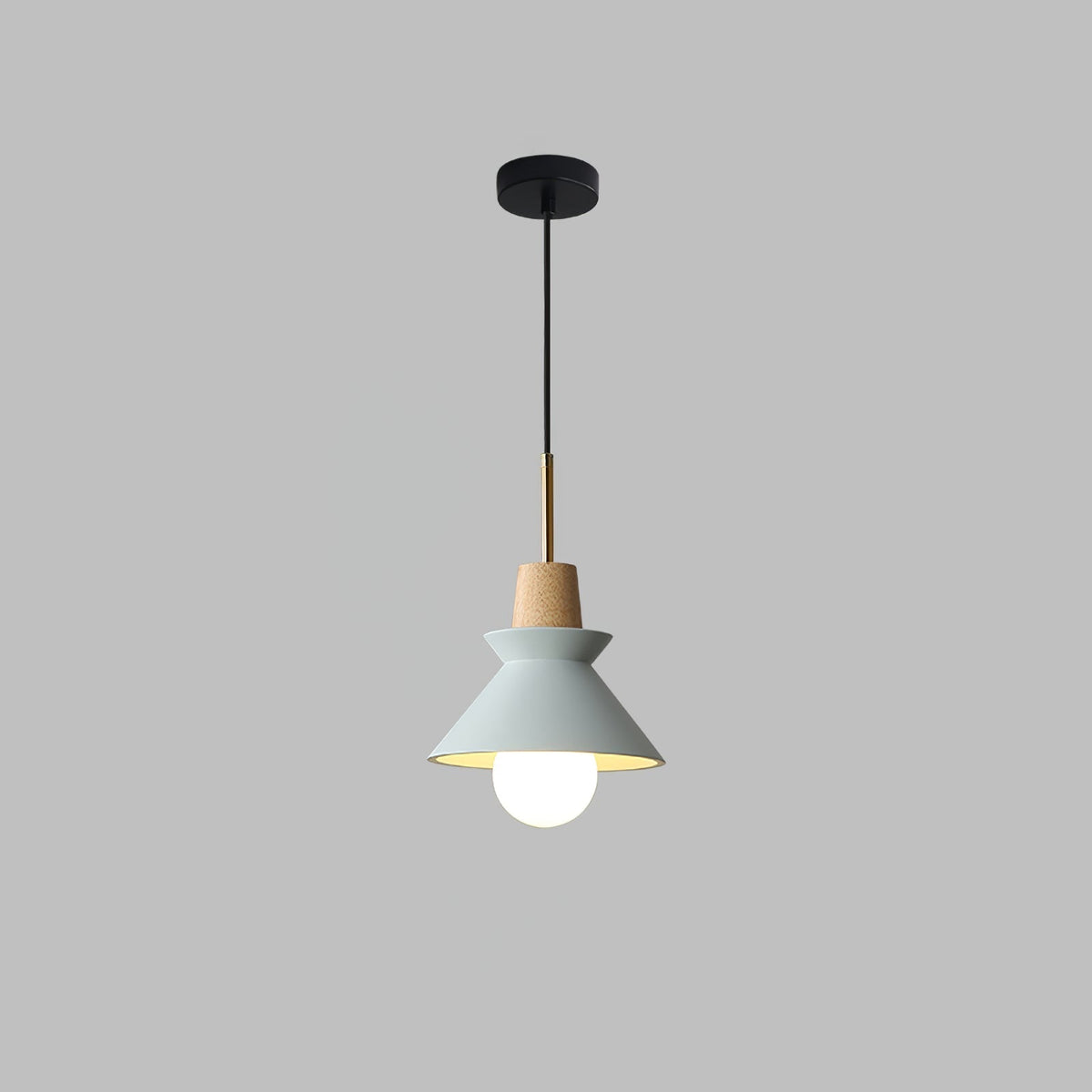 Revelo lámpara colgante de madera minimalista nórdica