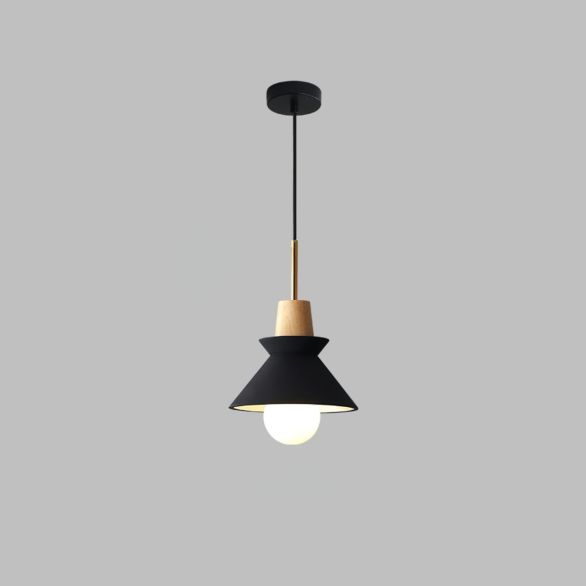 Revelo lámpara colgante de madera minimalista nórdica