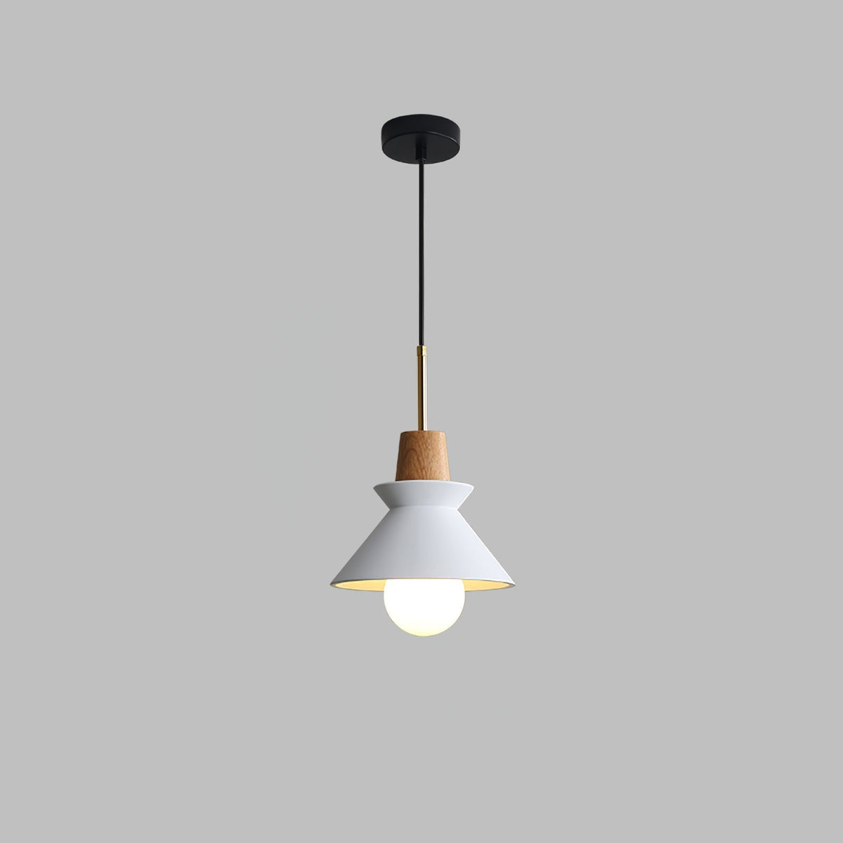 Revelo lámpara colgante de madera minimalista nórdica