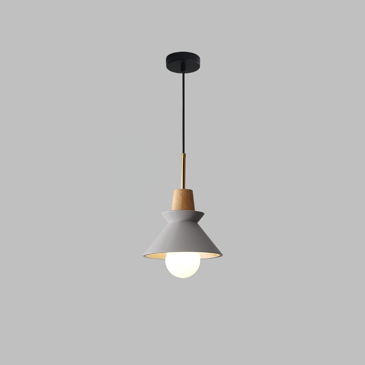 Revelo lámpara colgante de madera minimalista nórdica