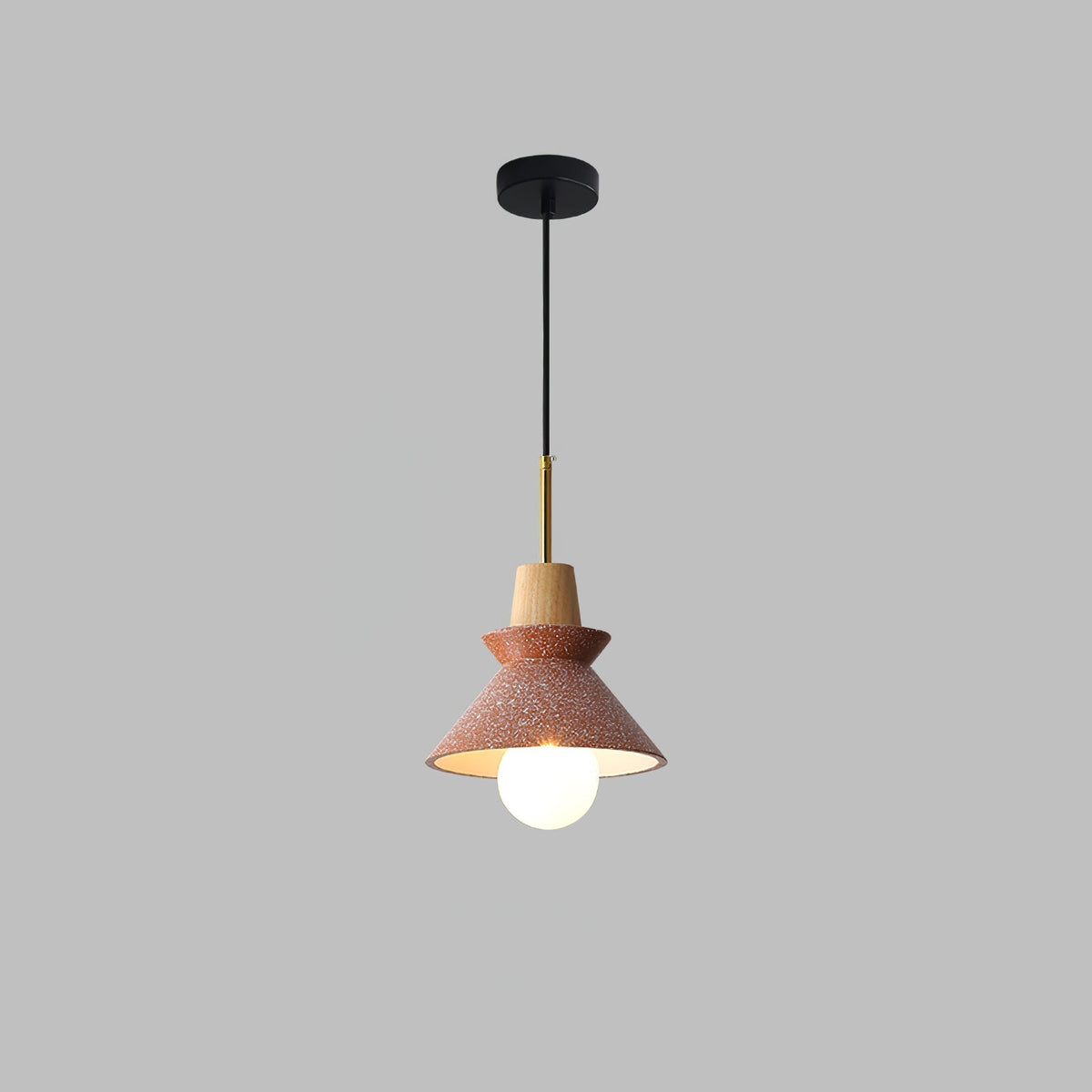 Revelo lámpara colgante de madera minimalista nórdica