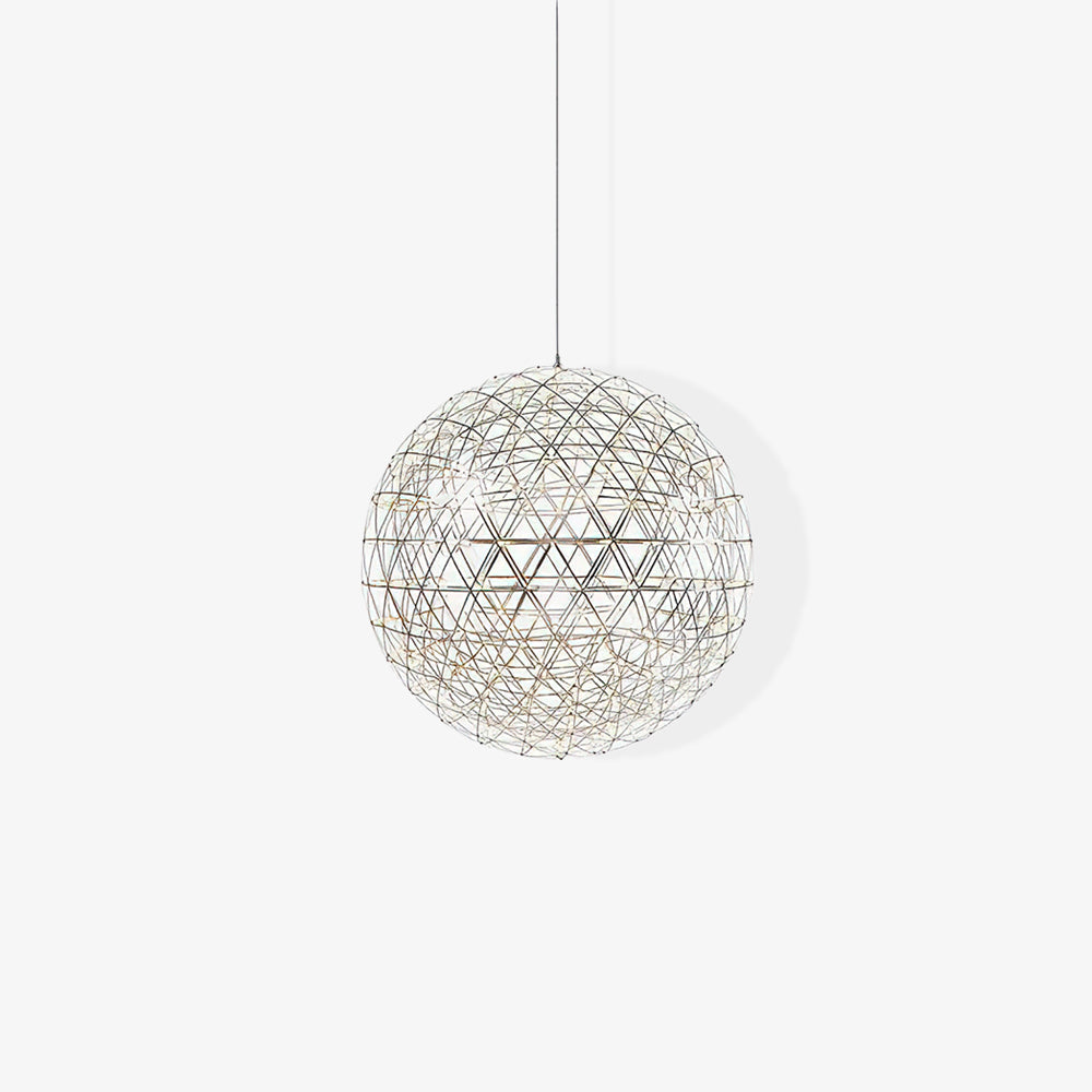Delcourt plateado lámpara colgante Spark Ball