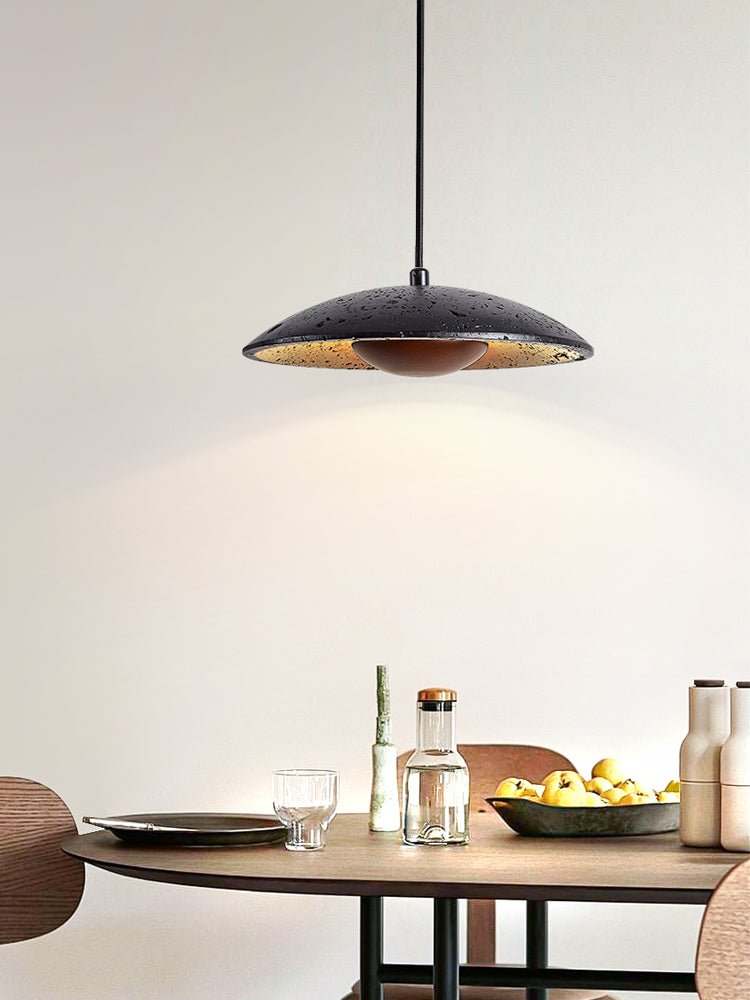 Noreeria lámpara colgante en travertino negro