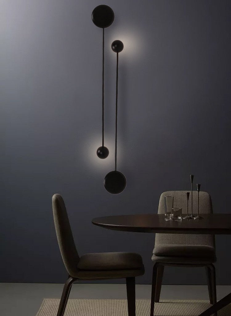 Esfera aplique de pared con tallo y LED