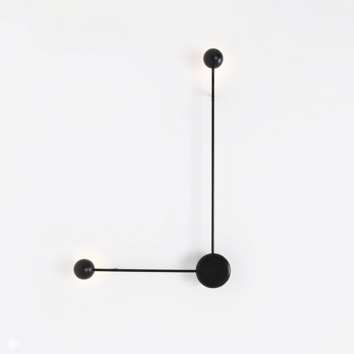 Esfera aplique de pared con tallo y LED