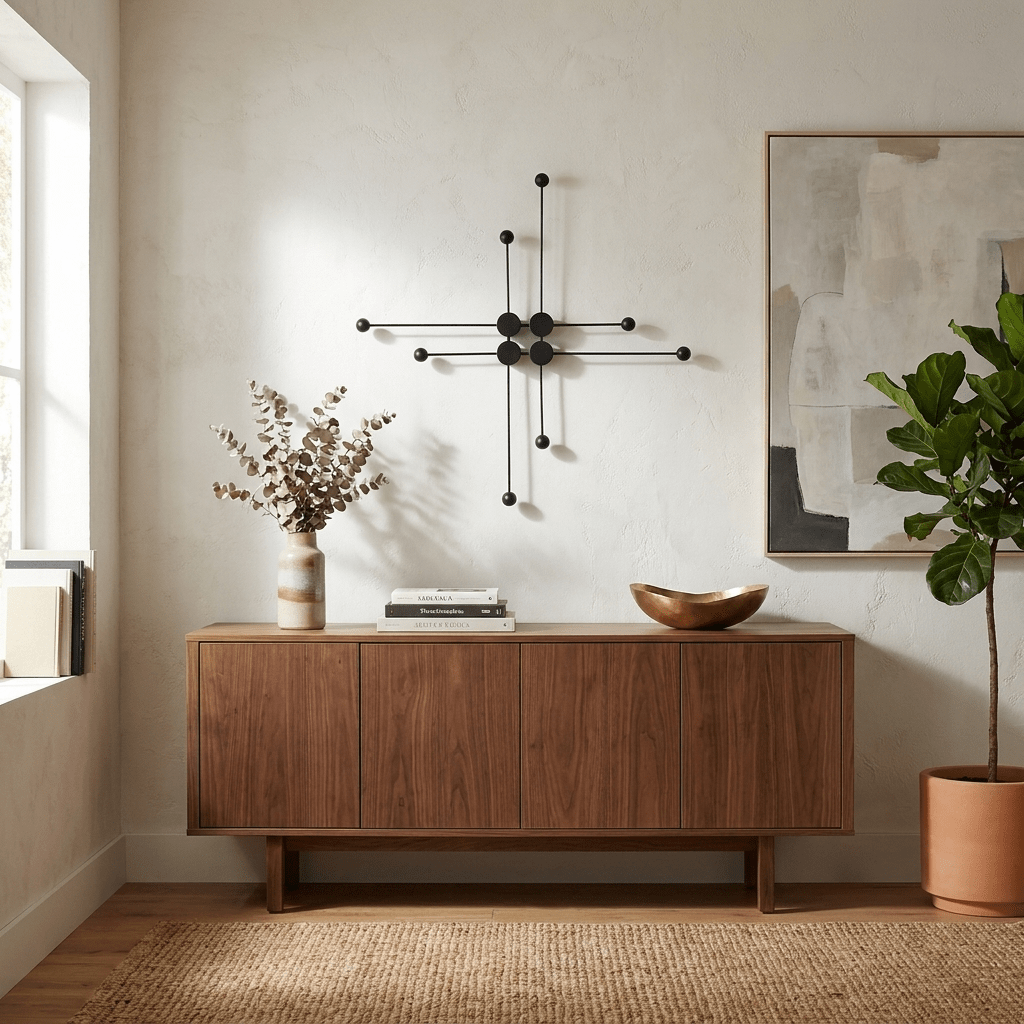 Esfera aplique de pared con tallo y LED