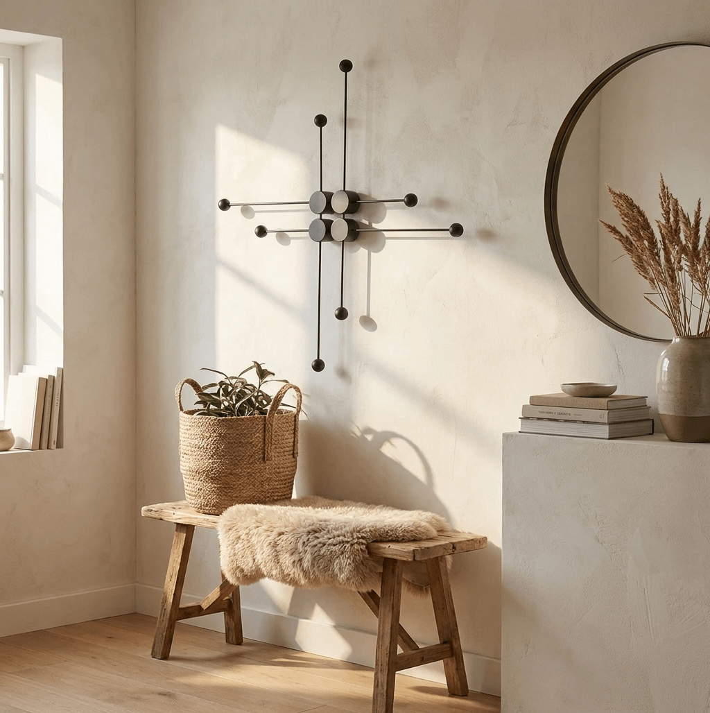 Esfera aplique de pared con tallo y LED