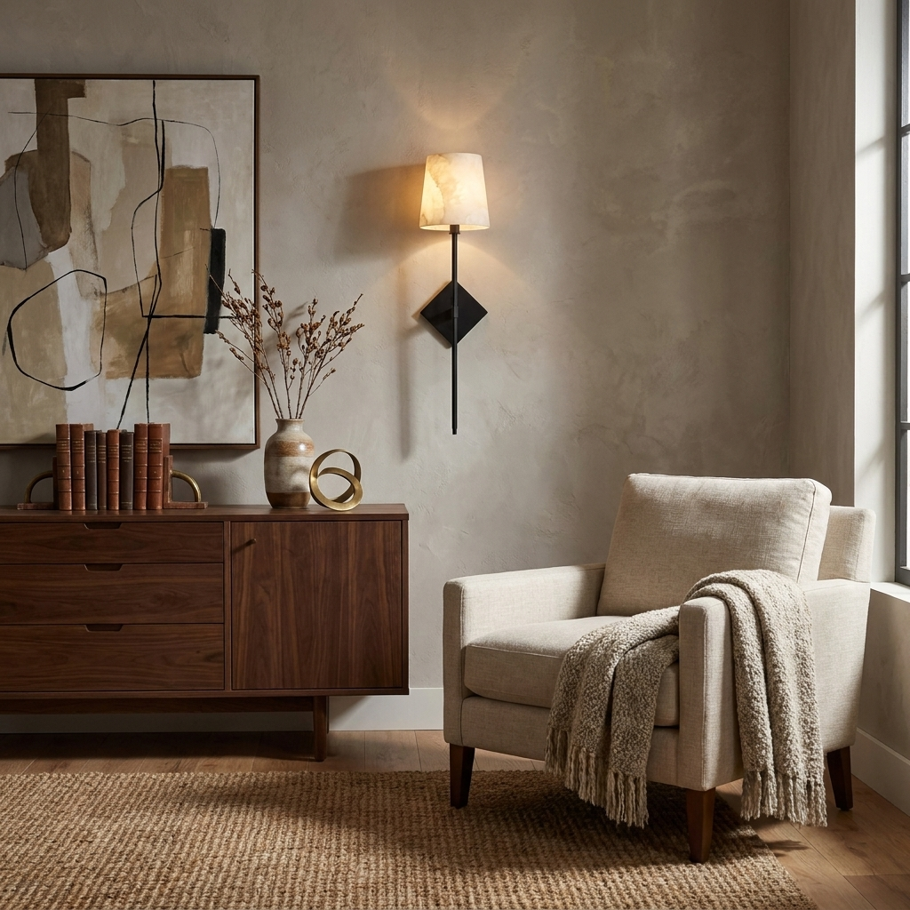 Davenwick Aplique de pared de alabastro