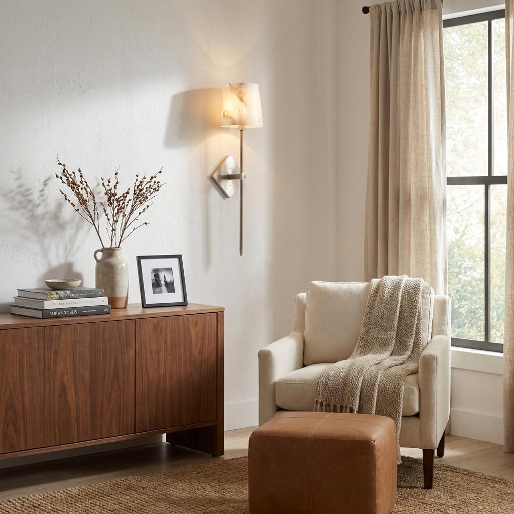 Davenwick Aplique de pared de alabastro