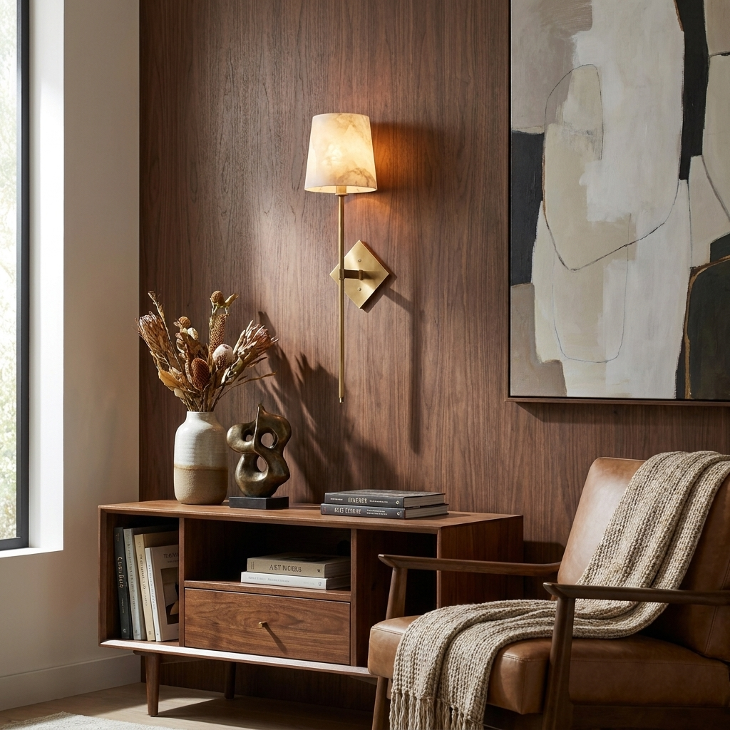 Davenwick Aplique de pared de alabastro