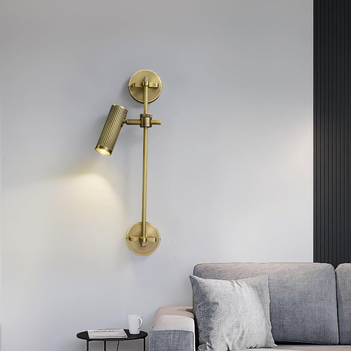 Kirixel aplique de pared industrial de latón