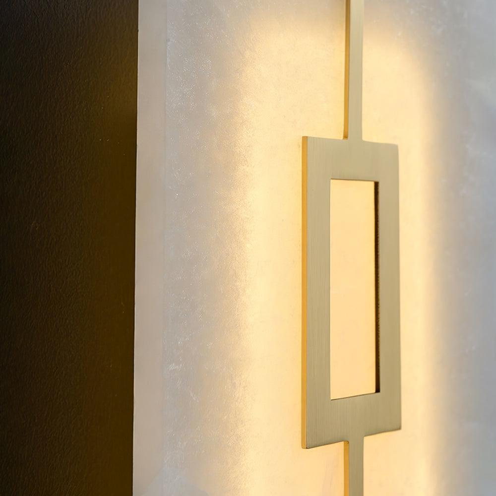 Alvelor aplique de pared geométrico de alabastro