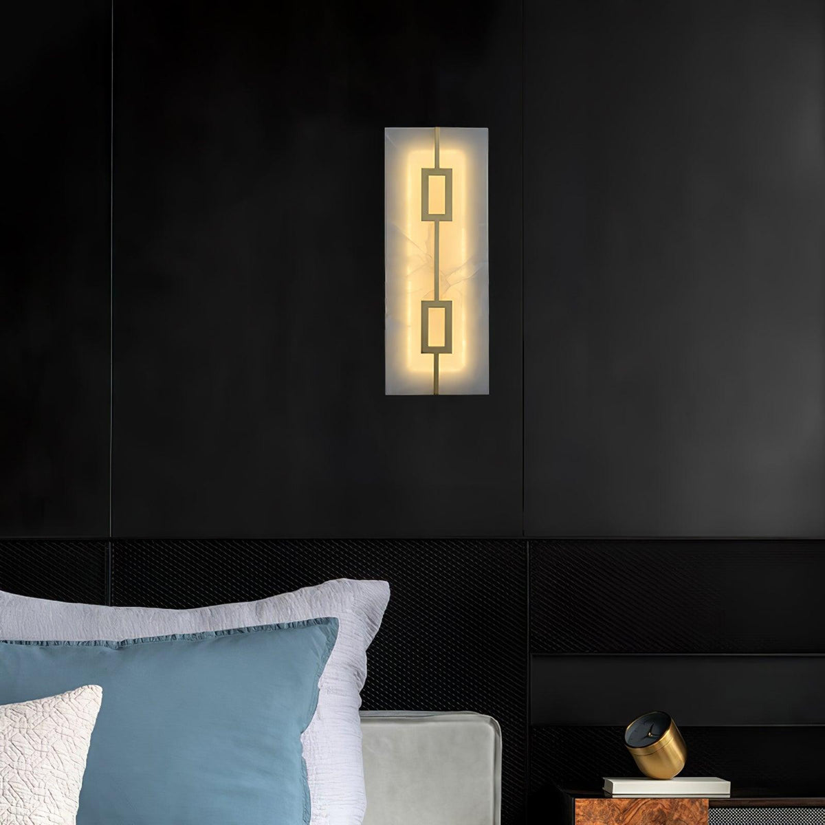 Alvelor aplique de pared geométrico de alabastro