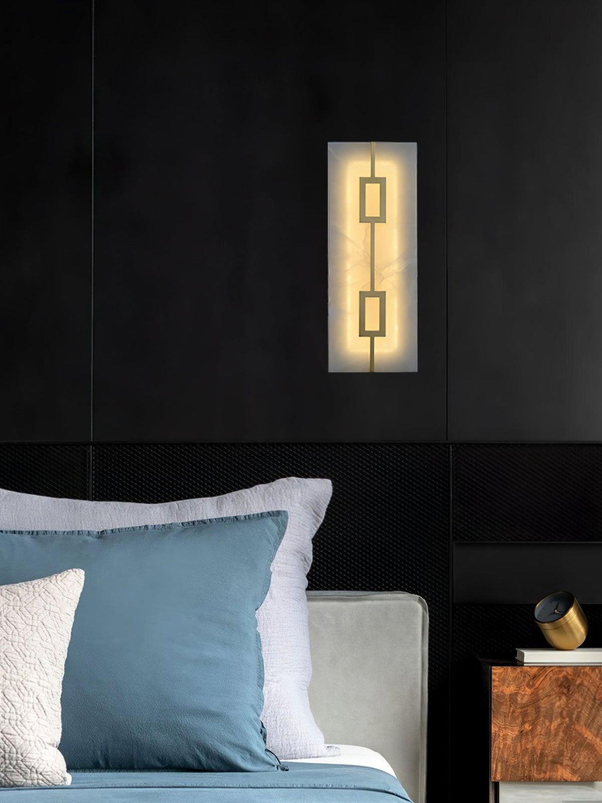 Alvelor aplique de pared geométrico de alabastro