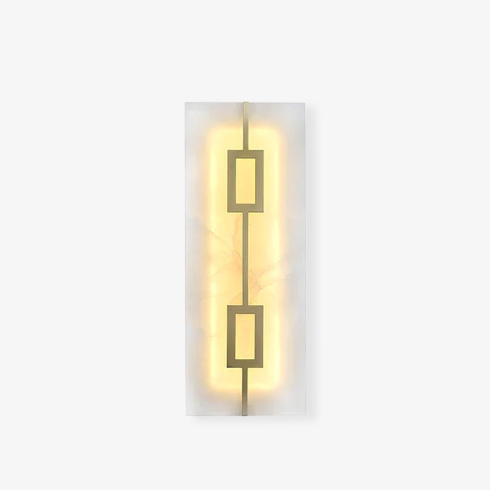 Alvelor aplique de pared geométrico de alabastro
