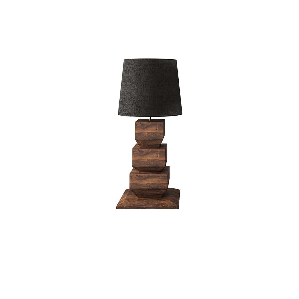 Saev lámpara de mesa apilada de madera