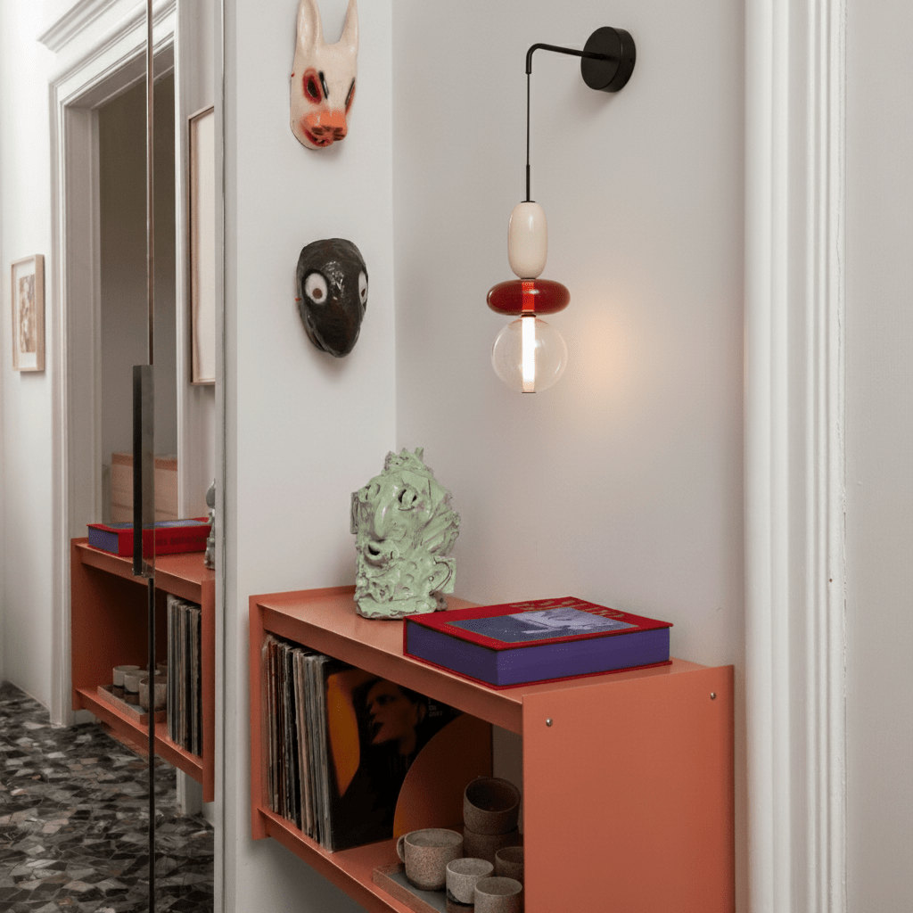 Ralvyn aplique de pared de vidrio