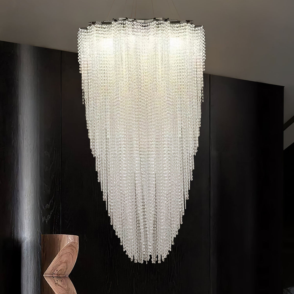 Zashayra lámpara de araña de cristal columnar