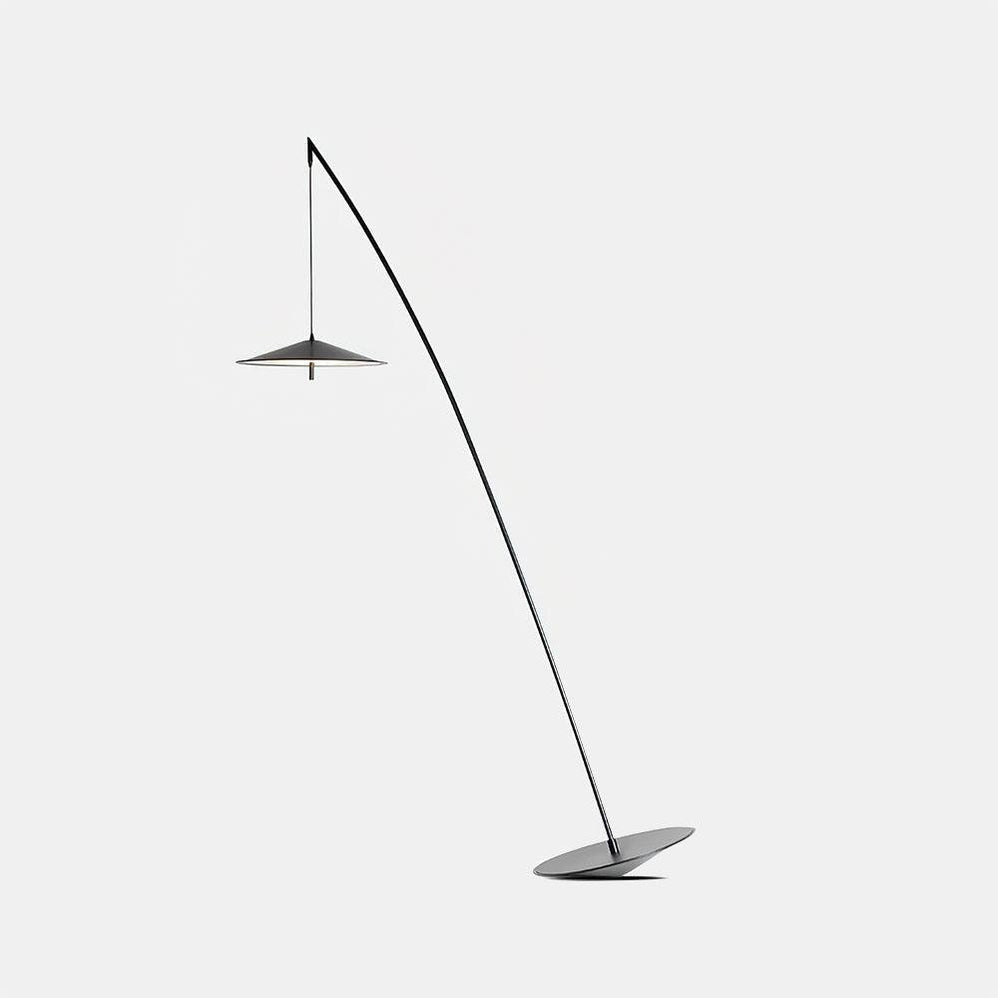 Arcana lámpara de pie negra minimalista