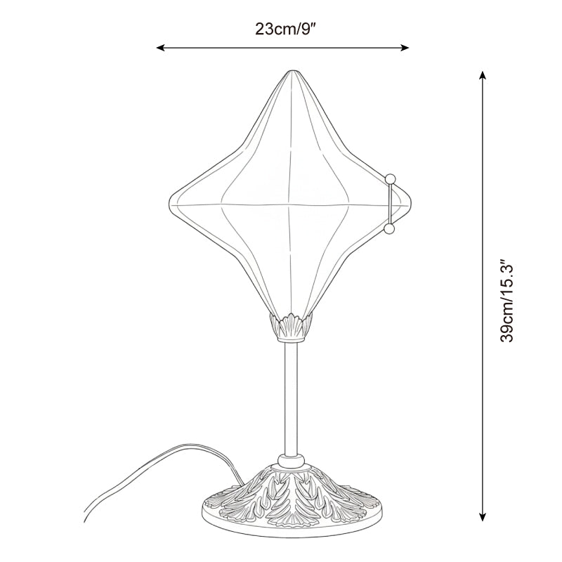 Lámpara de mesa de travertino