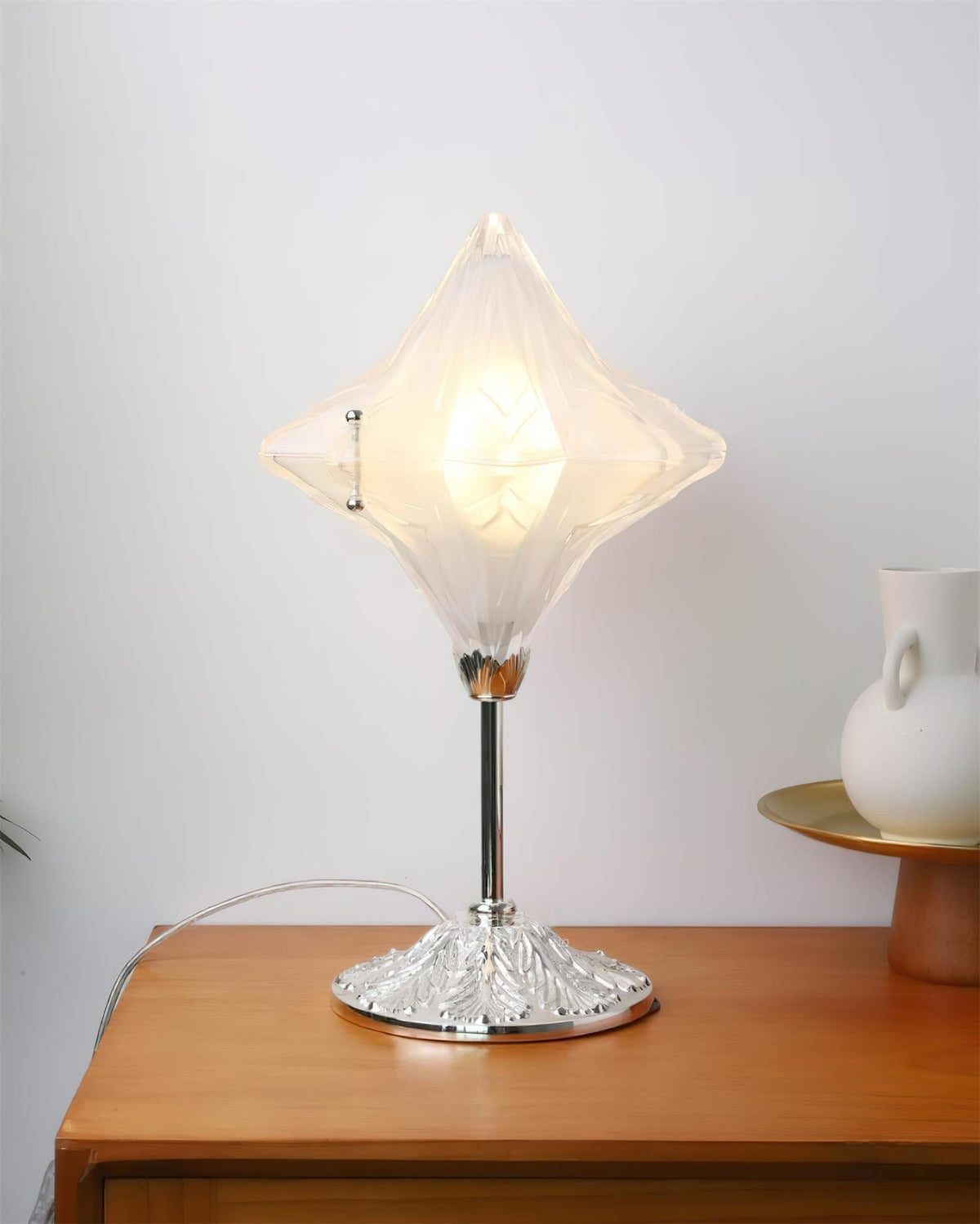 Lámpara de mesa de travertino