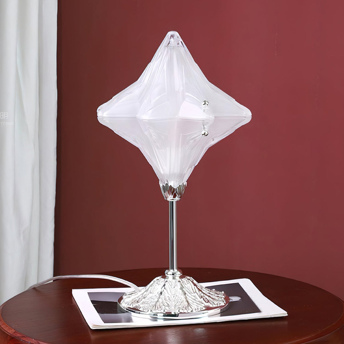Lámpara de mesa de travertino