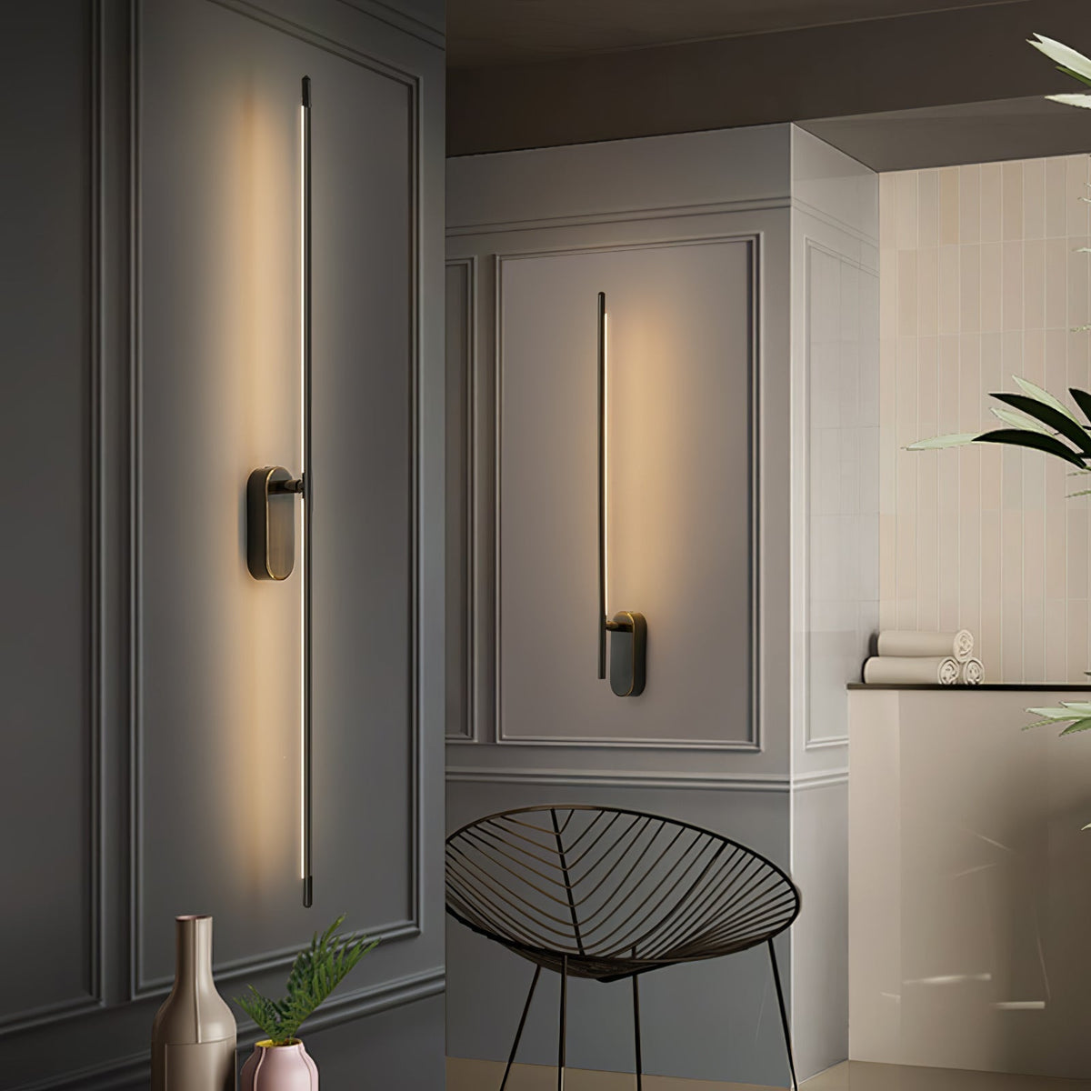 Vrysl aplique de pared con enchufe minimalista enchufable