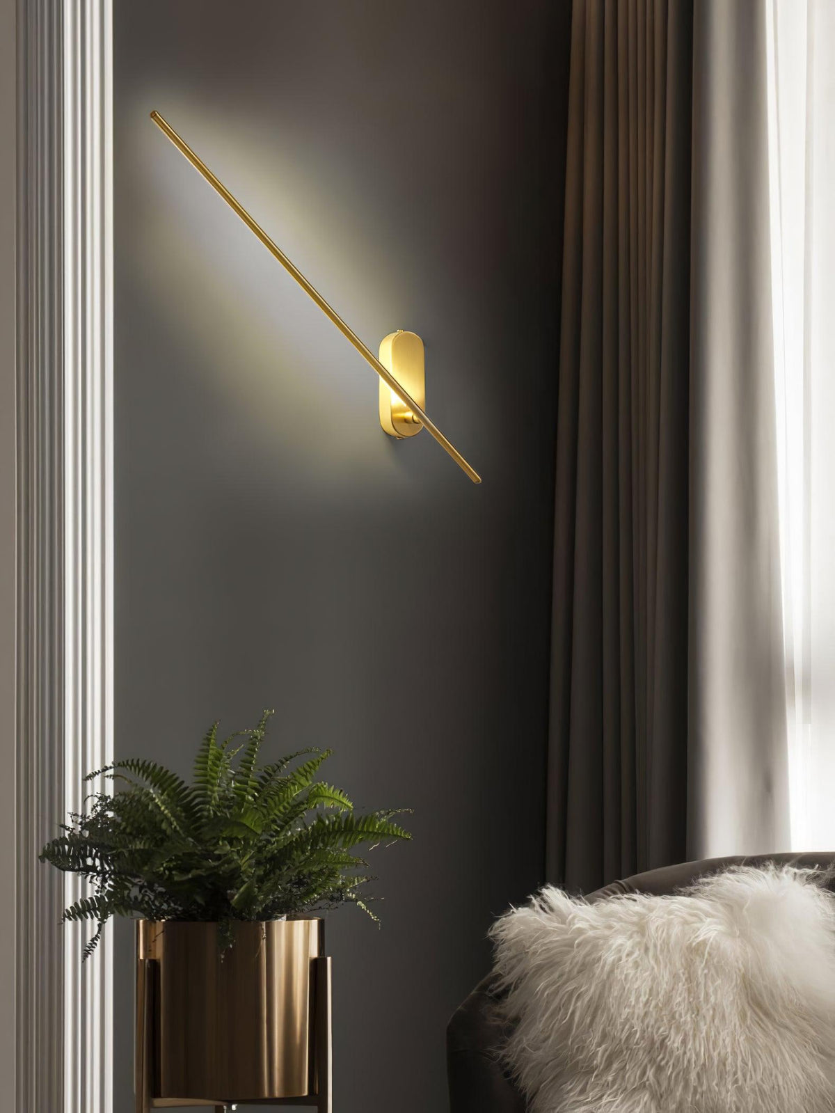 Vrysl aplique de pared con enchufe minimalista enchufable