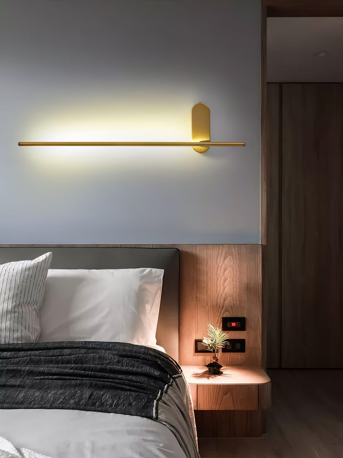 Vrysl aplique de pared con enchufe minimalista enchufable