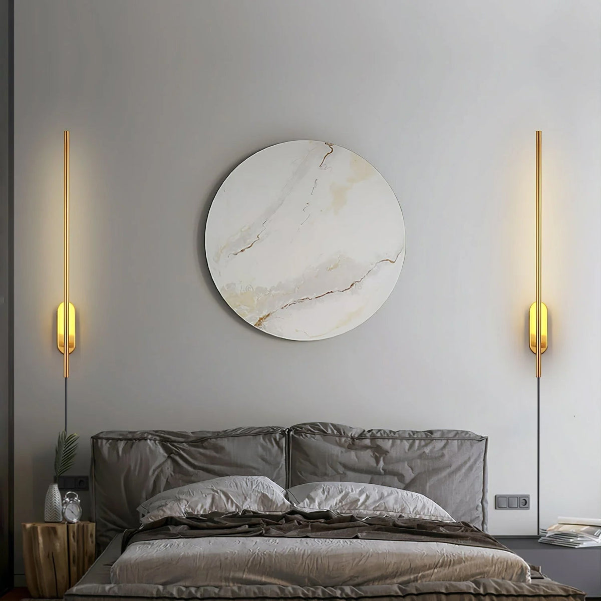 Vrysl aplique de pared con enchufe minimalista enchufable