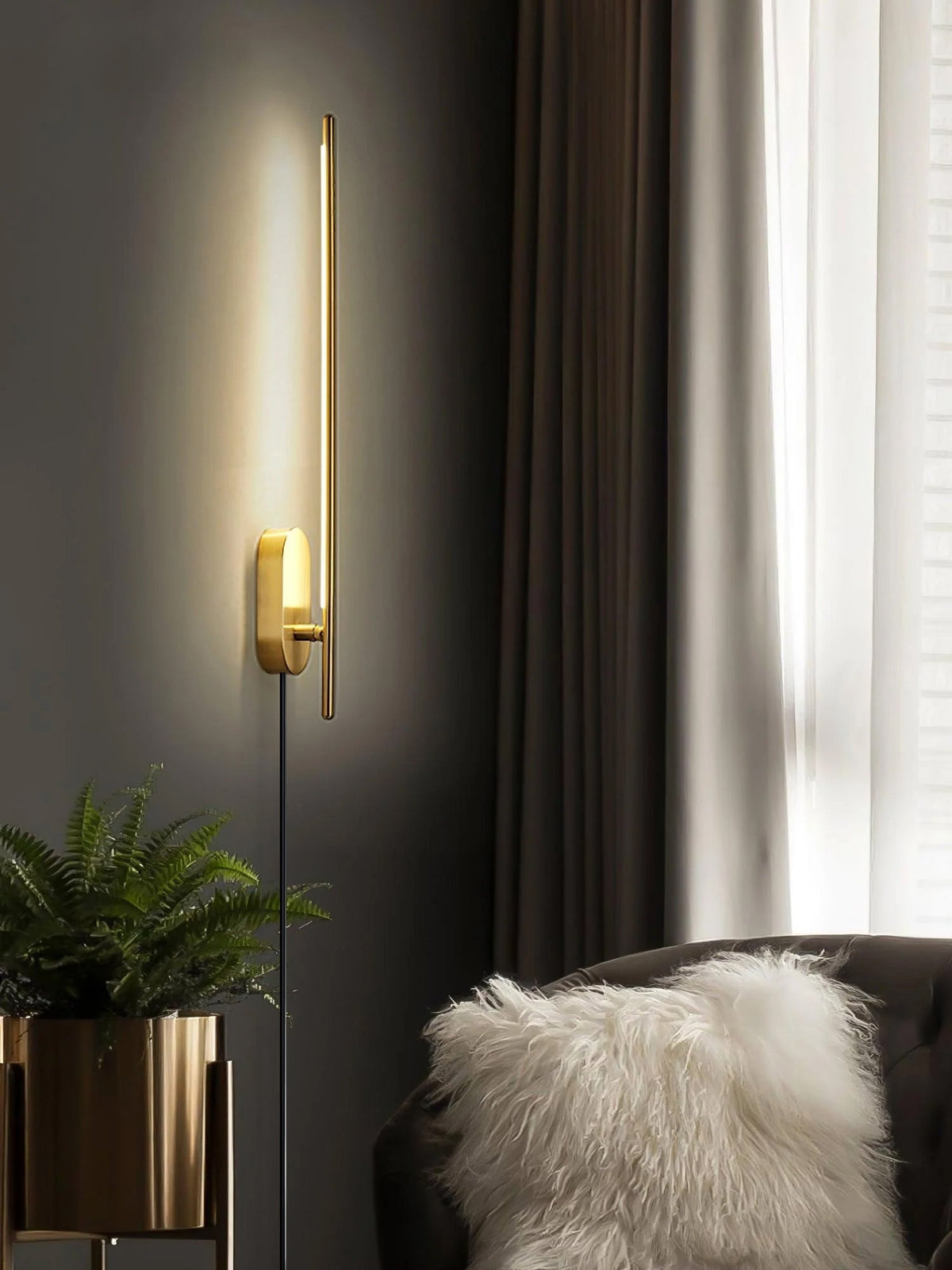 Vrysl aplique de pared con enchufe minimalista enchufable