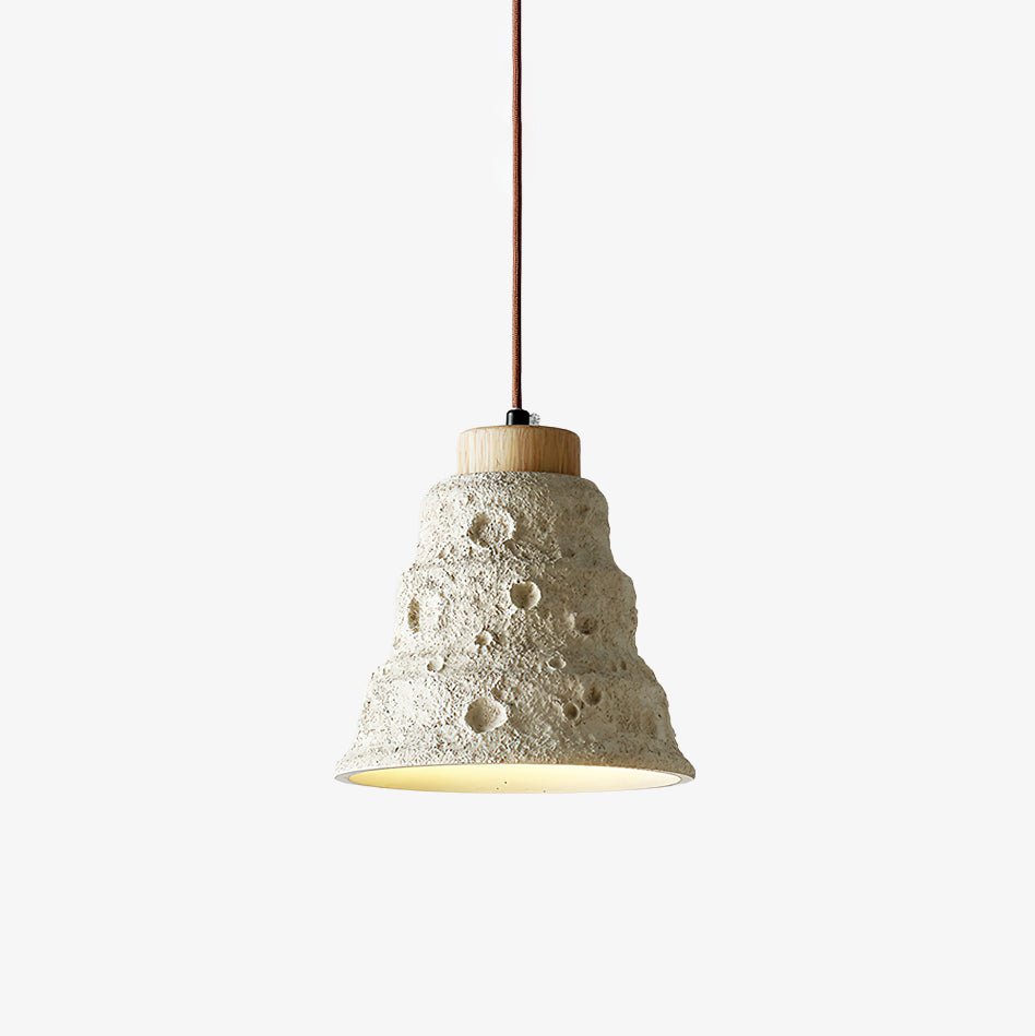 Ilphaeth lámpara colgante de madera estilo nórdico con forma de campana