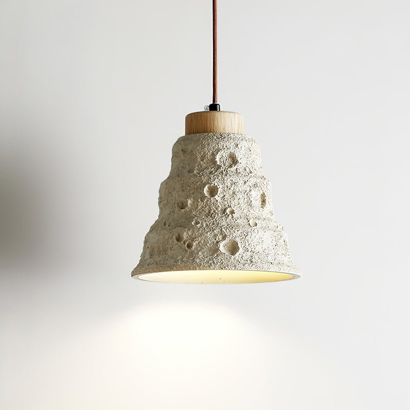 Ilphaeth lámpara colgante de madera estilo nórdico con forma de campana
