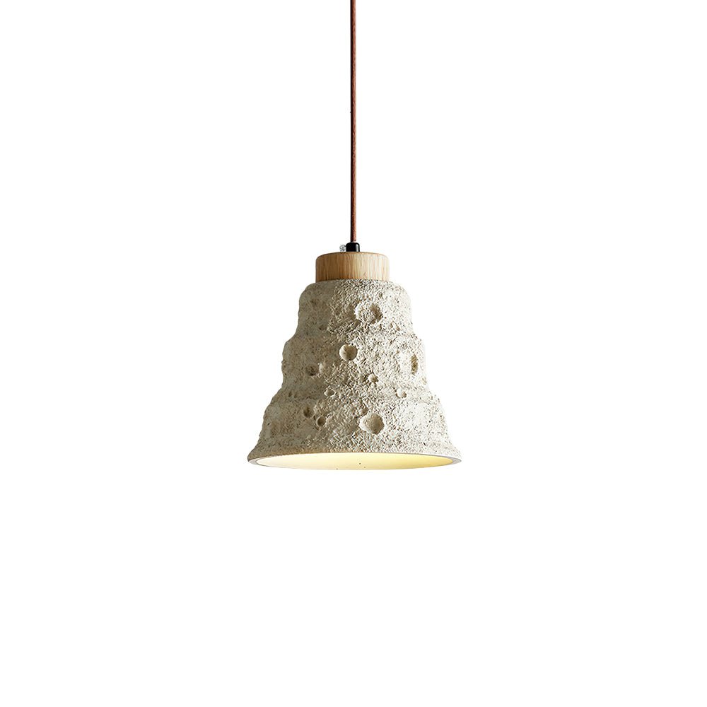Ilphaeth lámpara colgante de madera estilo nórdico con forma de campana