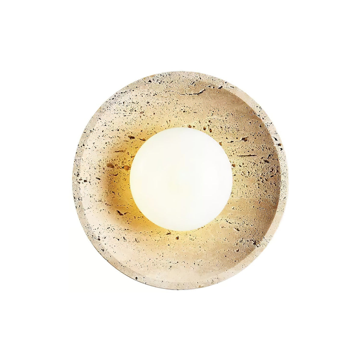 Tavik Bowl-Frame travertino aplique de pared