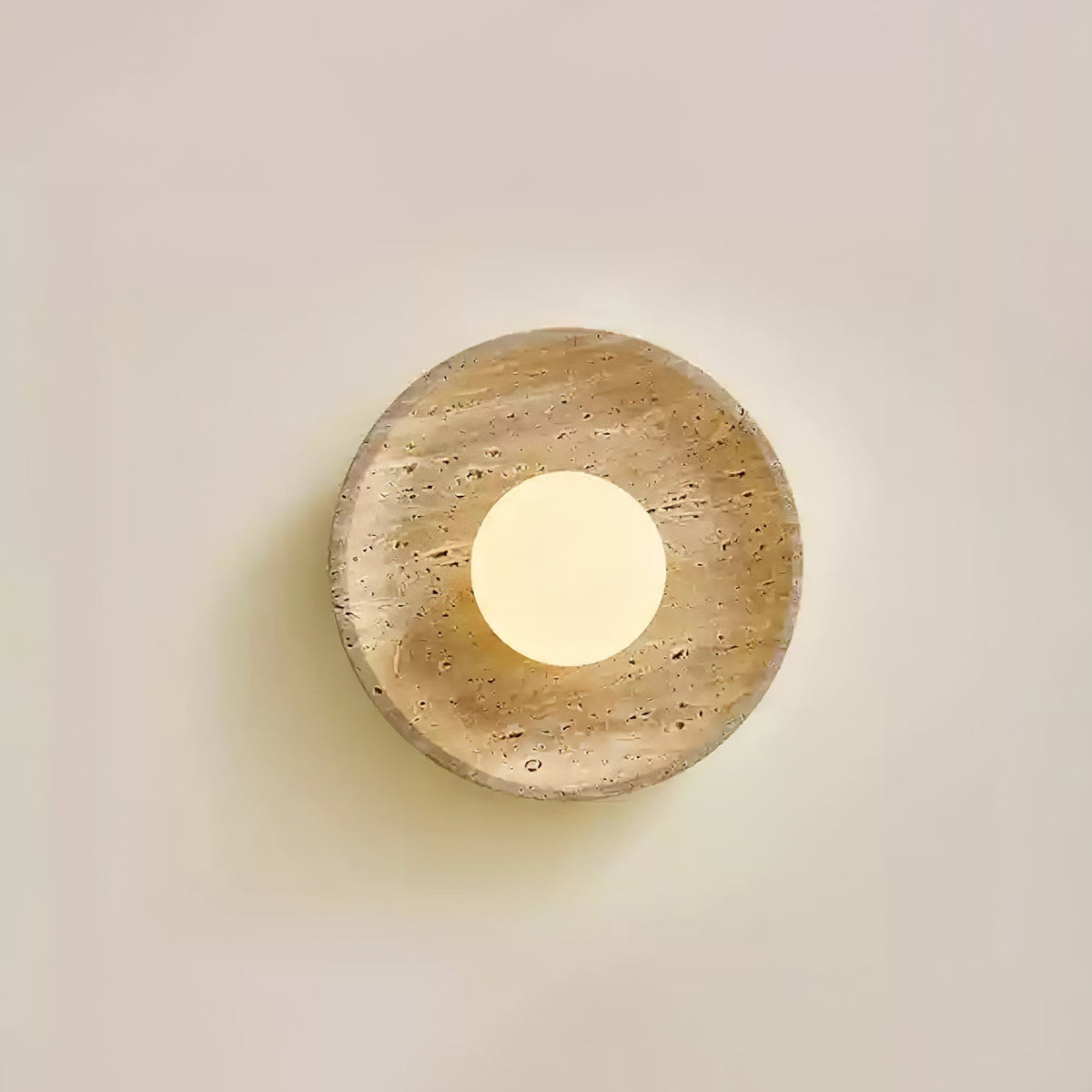 Tavik Bowl-Frame travertino aplique de pared