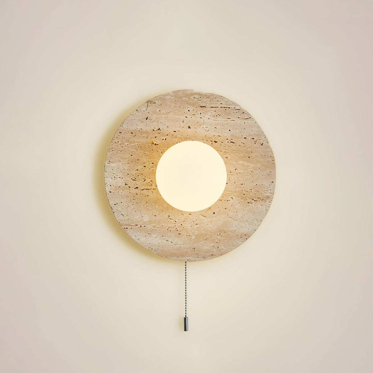 Tavik Bowl-Frame travertino aplique de pared