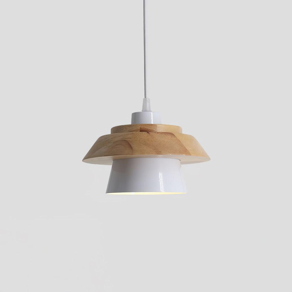 Morrowe lámpara colgante Stone de madera