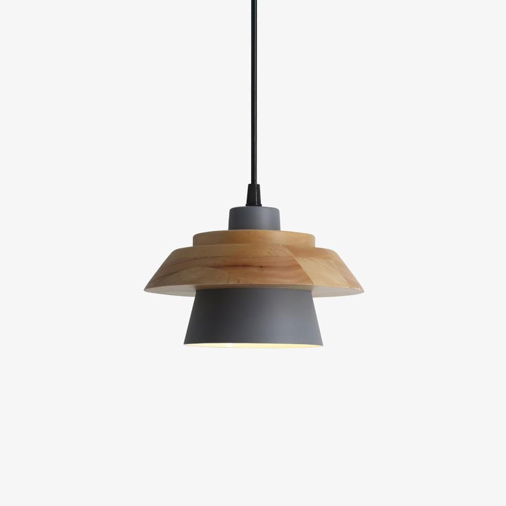 Morrowe lámpara colgante Stone de madera