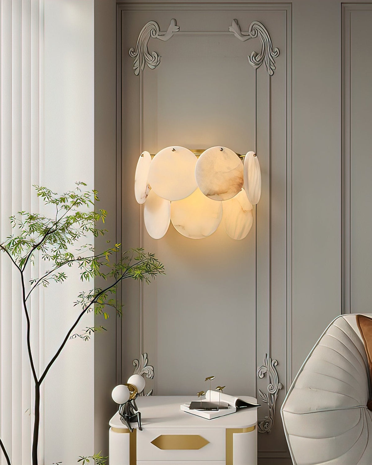 Avenlith aplique de pared alabastro