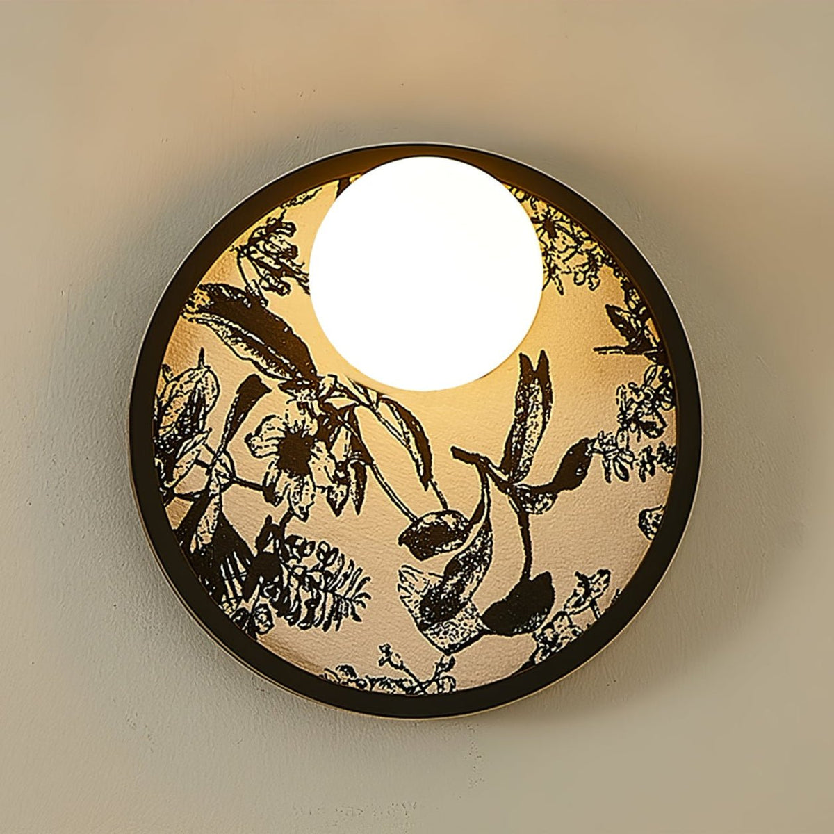 Sytala aplique de pared Premium nórdico con arte Orbital en tejido