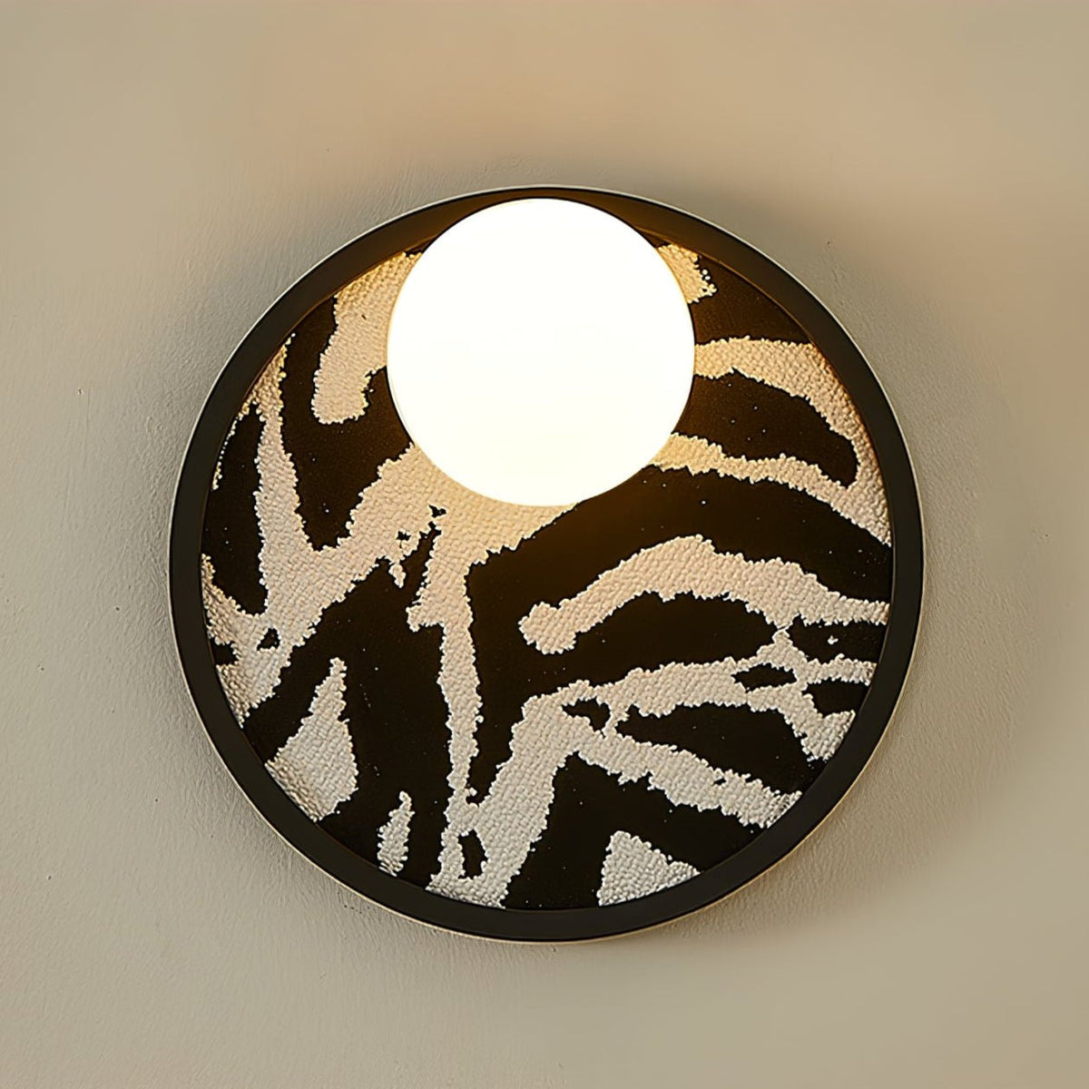 Sytala aplique de pared Premium nórdico con arte Orbital en tejido