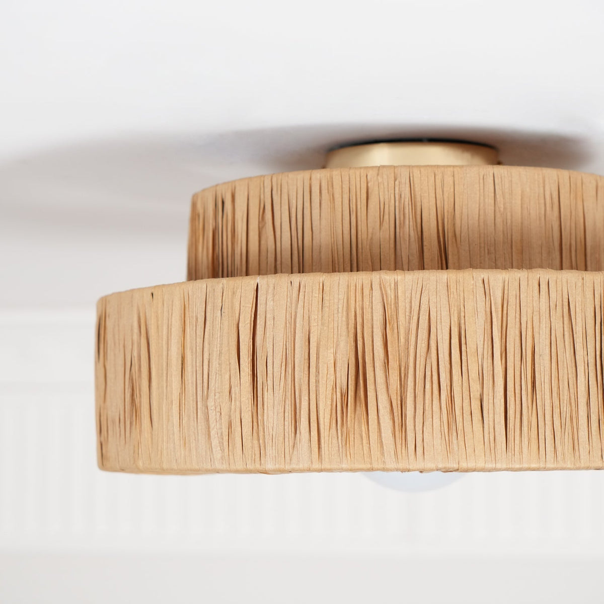 Hermes Rattan Pendant Light 3 Style