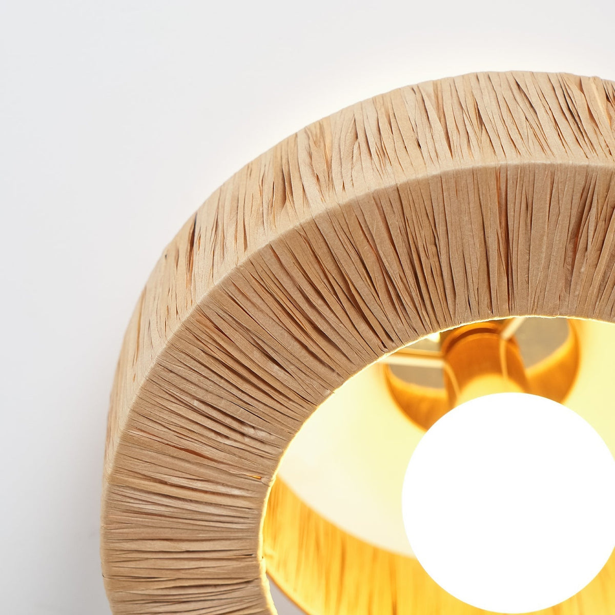 Hermes Rattan Pendant Light 3 Style
