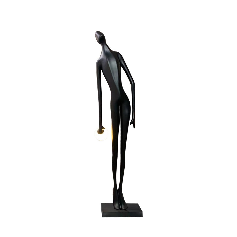 Zolirion lámpara de pie abstracta negra