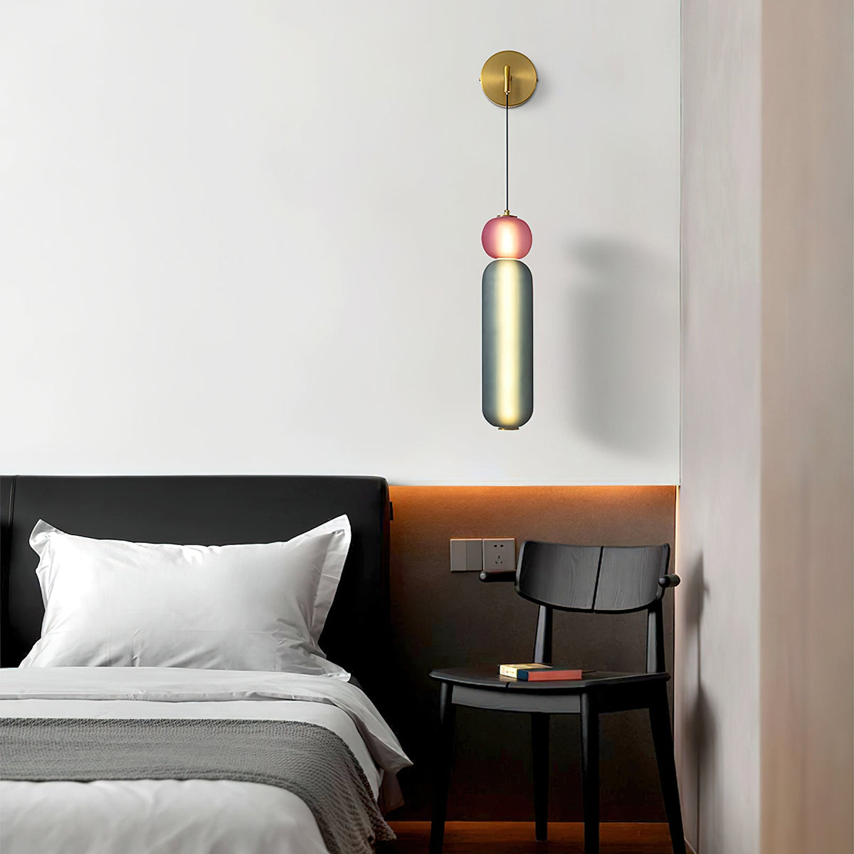Eurtalia aplique de pared moderno minimalista de vidrio