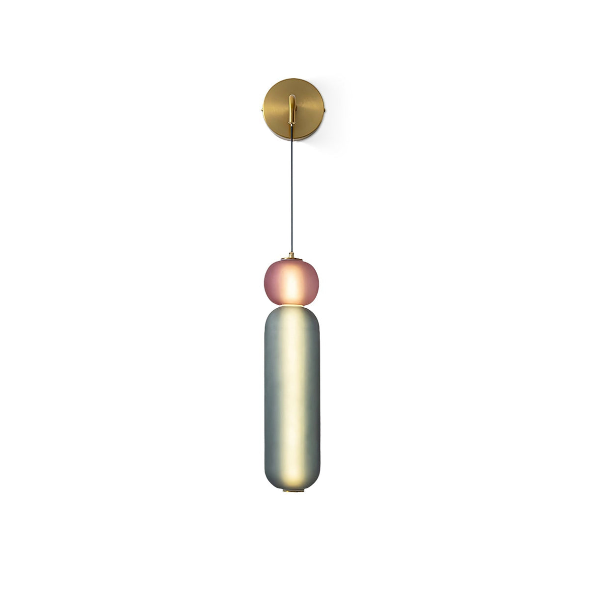 Eurtalia aplique de pared moderno minimalista de vidrio