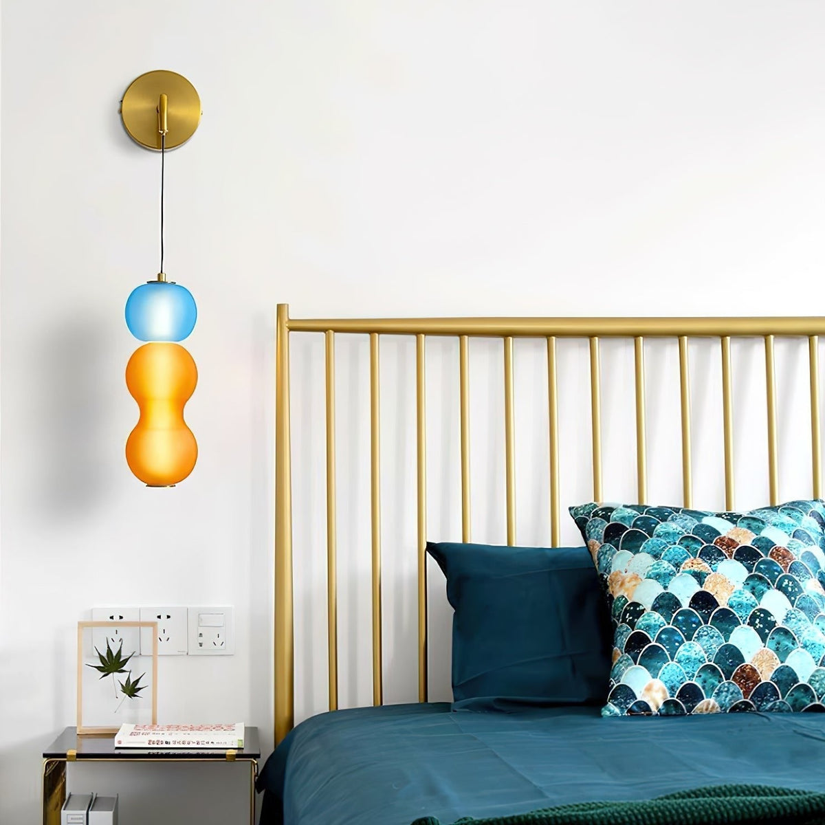 Eurtalia aplique de pared moderno minimalista de vidrio