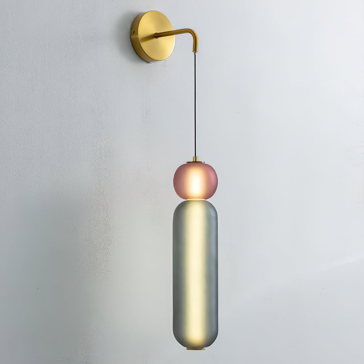 Eurtalia aplique de pared moderno minimalista de vidrio