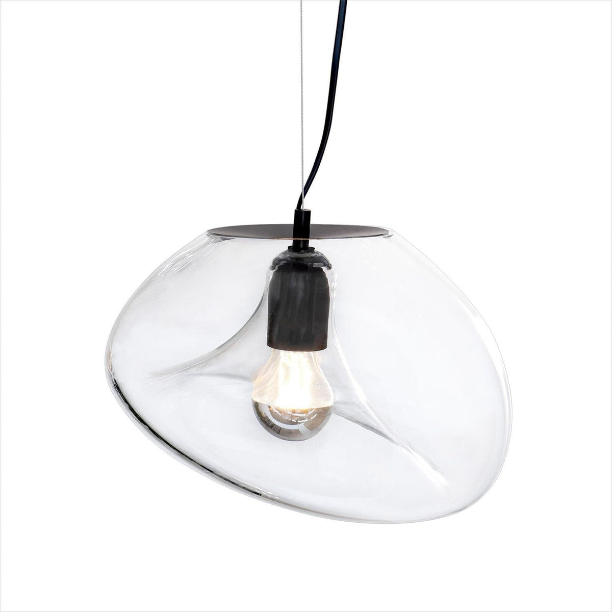 Rune lámpara colgante minimalista de vidrio